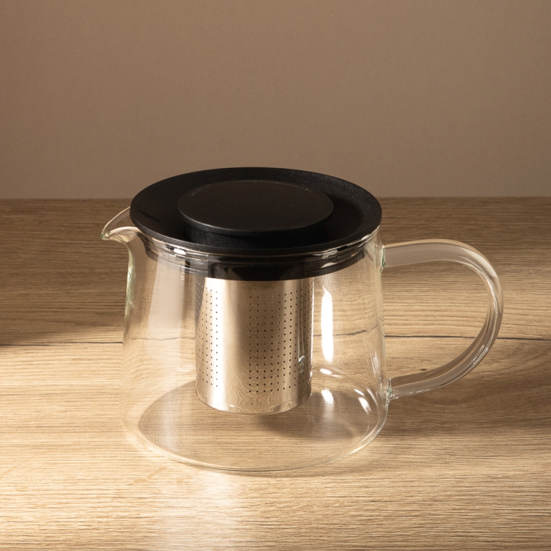 SATOSHI Цейлон Чайник заварочный 600мл, жаропрочное стекло SATOSHI Цейлон Чайник заварочный 600мл, жаропрочное стекло