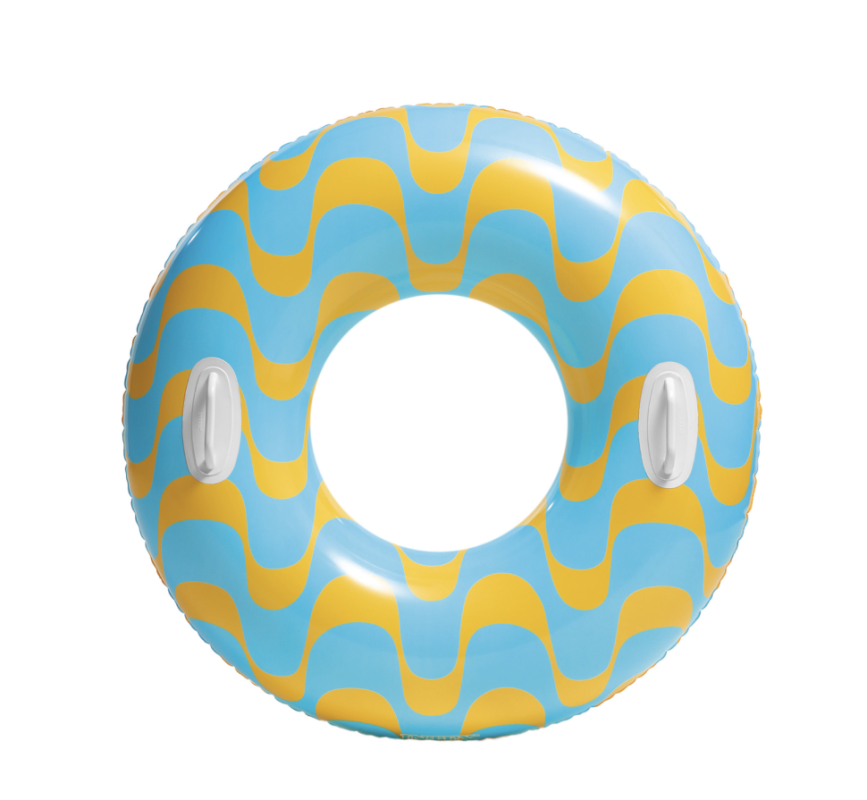 Круг для плавания «Водоворот», d=91 см, от 9 лет, цвет голубой\желтый Круг для плавания «Водоворот», d=91 см, от 9 лет, цвет голубой\желтый