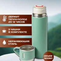 ТЕРМОС VACUUM FLASK SET бирюзовый