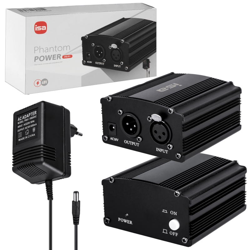 Фантомное питание для микрофона 48V PH-P1 ISA Фантомное питание для микрофона 48V PH-P1 ISA