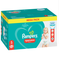 Подгузники-трусики для мальчиков и девочек PAMPERS Pants Mega Junior 12–17кг, 84шт