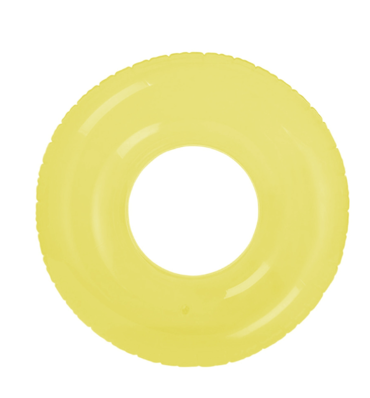 Круг для плавания «Льдинка», d=76 см, от 8 лет, цвет желтый