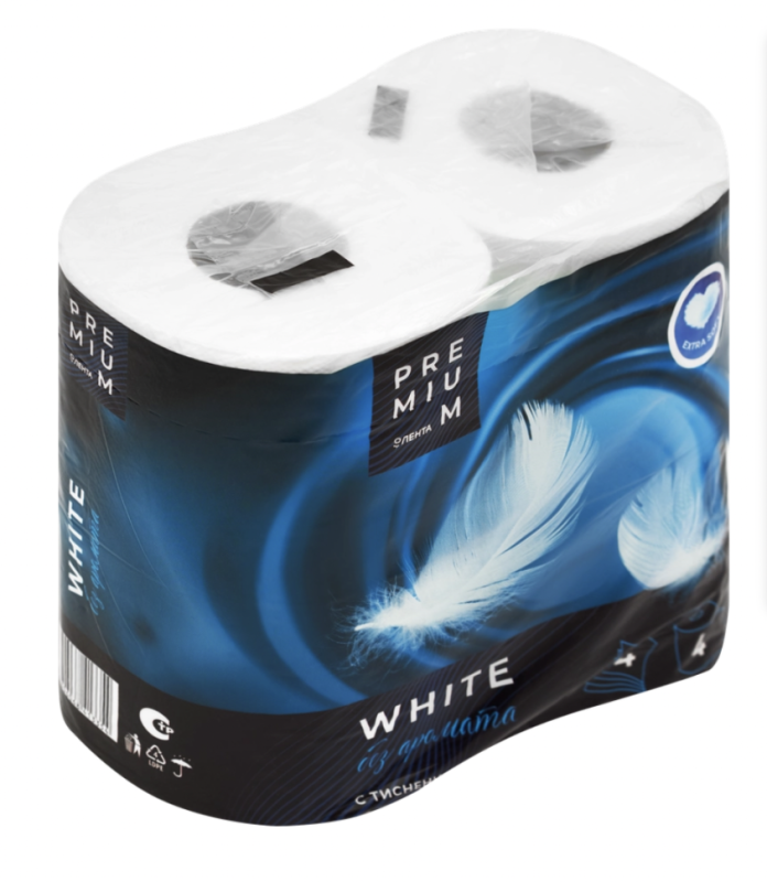 Бумага туалетная ЛЕНТА PREMIUM 4-слоя белая, 4шт Бумага туалетная ЛЕНТА PREMIUM 4-слоя белая, 4шт