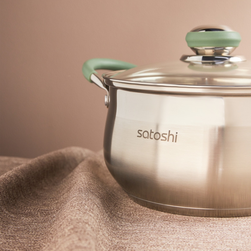 SATOSHI Марли Набор кастрюль 6 пр. (1,9л+3,6л+6,0л) со стекл. крышкой SATOSHI Марли Набор кастрюль 6 пр. (1,9л+3,6л+6,0л) со стекл. крышкой