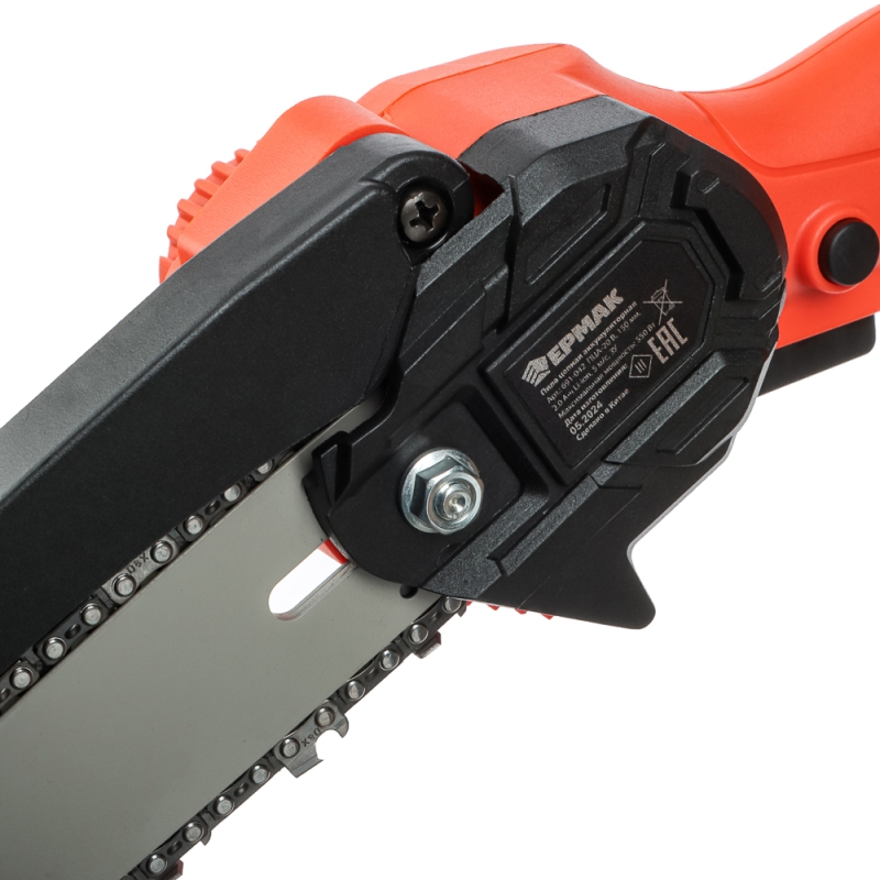 ЕРМАК Пила цепная аккум., ПЦА-20В, 150 мм, 2.0 А*ч Li-ion, 5м/с, ЗУ (ONE) ЕРМАК Пила цепная аккум., ПЦА-20В, 150 мм, 2.0 А*ч Li-ion, 5м/с, ЗУ (ONE)