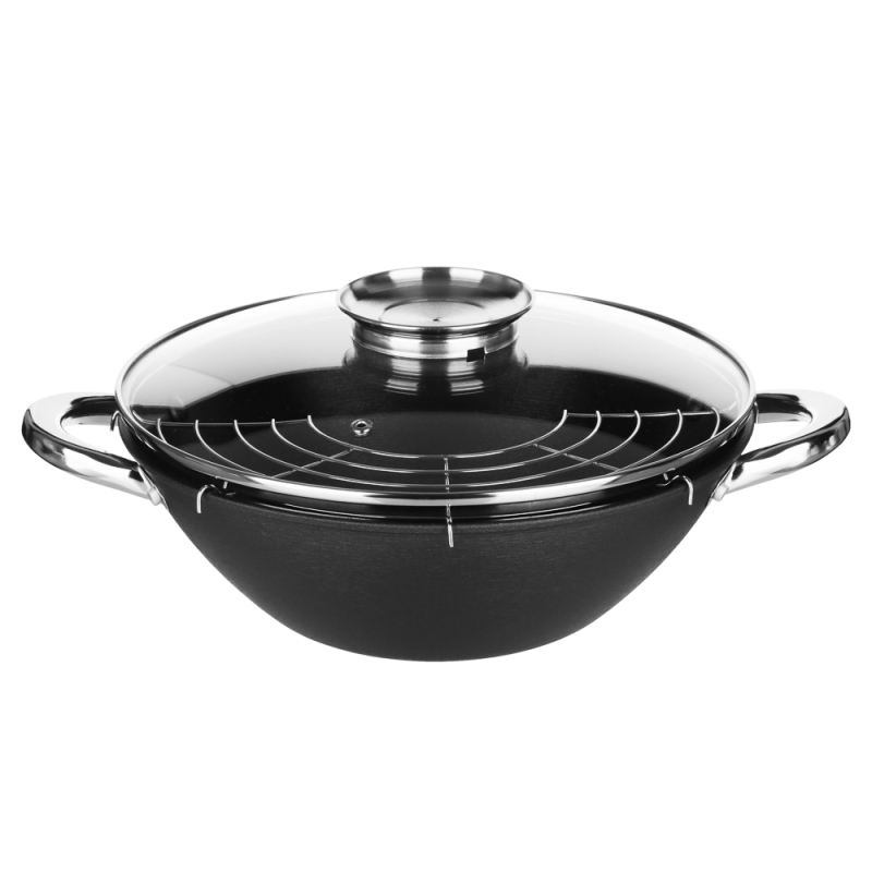 SATOSHI Казан чугун,26см,3л,антипр.покр, нерж.ручк, решетка, стекл.крыш,нейлон.лопатка,бамб.палочки SATOSHI Казан чугун,26см,3л,антипр.покр, нерж.ручк, решетка, стекл.крыш,нейлон.лопатка,бамб.палочки