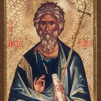 Икона "Андрей Первозванный" 4х6 на МДФ-6