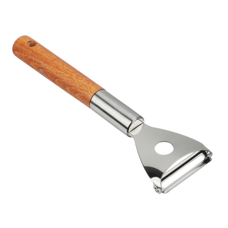 SATOSHI ЭКО Овощечистка ЭКО, 18.5х5.5см, нерж.сталь, бук SATOSHI ЭКО Овощечистка ЭКО, 18.5х5.5см, нерж.сталь, бук