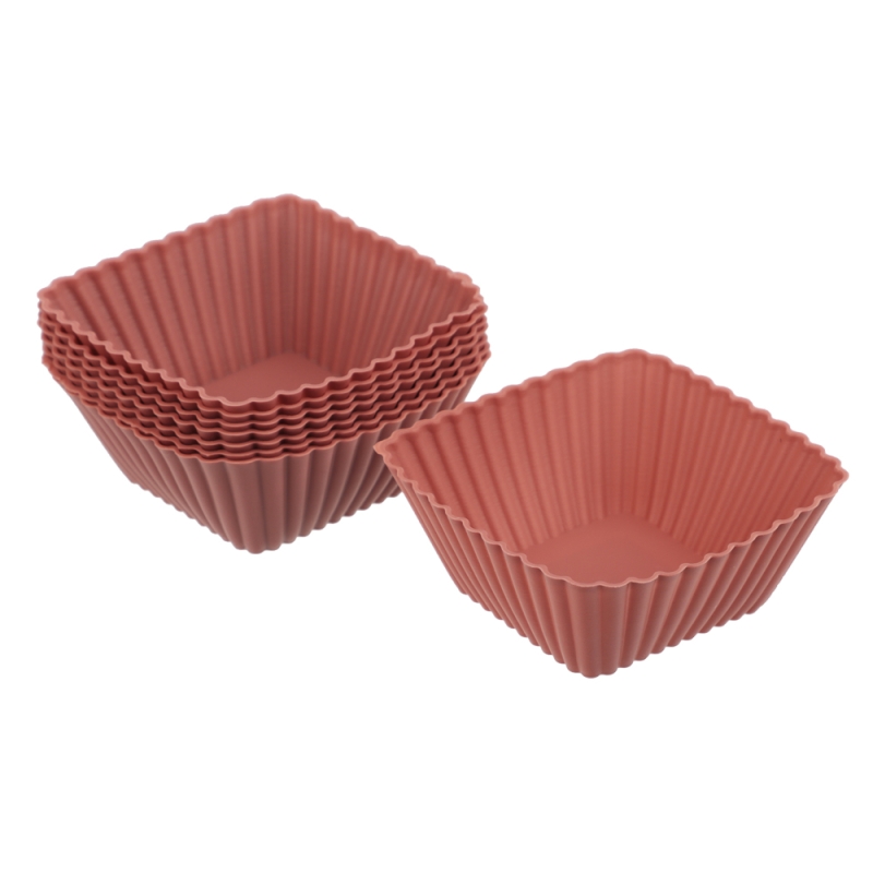 VETTA Набор форм силиконовых 16шт, 7х3см, квадратные, VETTA Набор форм силиконовых 16шт, 7х3см, квадратные, "Кекс"