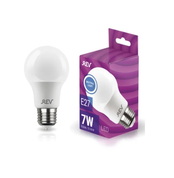 Лампа светодиодная Rev LED Е27 7Вт 220V 4000К Лампа светодиодная Rev LED Е27 7Вт 220V 4000К