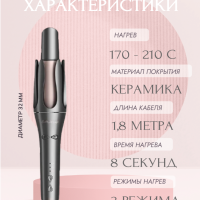 Крутящаяся плойка для локонов IPARAH P-208