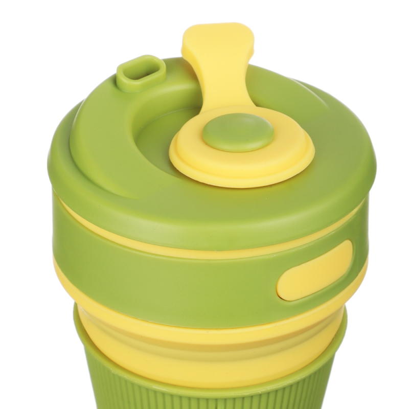 VETTA Стакан складной с крышкой, 12,7х8,8см, силикон, полипропилен VETTA Стакан складной с крышкой, 12,7х8,8см, силикон, полипропилен