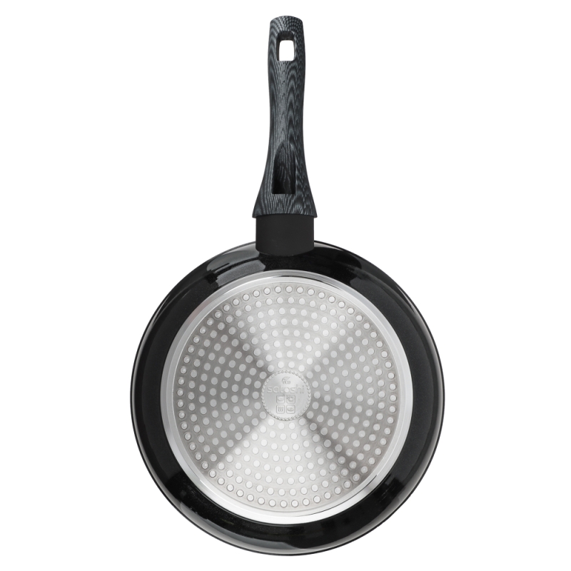 SATOSHI Карбон Сковорода литая d24см, антипригарное покрытие Мрамор, индукция SATOSHI Карбон Сковорода литая d24см, антипригарное покрытие Мрамор, индукция