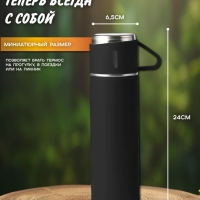 ТЕРМОС VACUUM FLASK SET черный