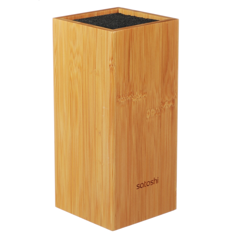 SATOSHI Бамбук Подставка для ножей 10х10х22,5см, полипропиленовые разделители SATOSHI Бамбук Подставка для ножей 10х10х22,5см, полипропиленовые разделители