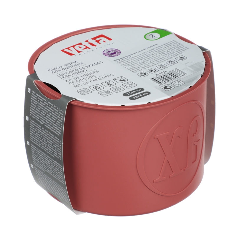 VETTA Набор форм силиконовых для кекса 2пр, 10х8см, 13х9см VETTA Набор форм силиконовых для кекса 2пр, 10х8см, 13х9см