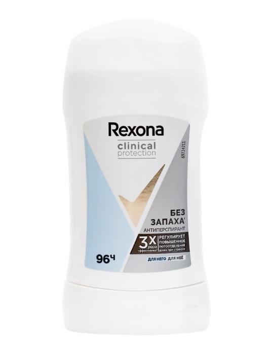 Антиперспирант-стик женский REXONA гипоаллергенный, без запаха, 40мл Антиперспирант-стик женский REXONA гипоаллергенный, без запаха, 40мл