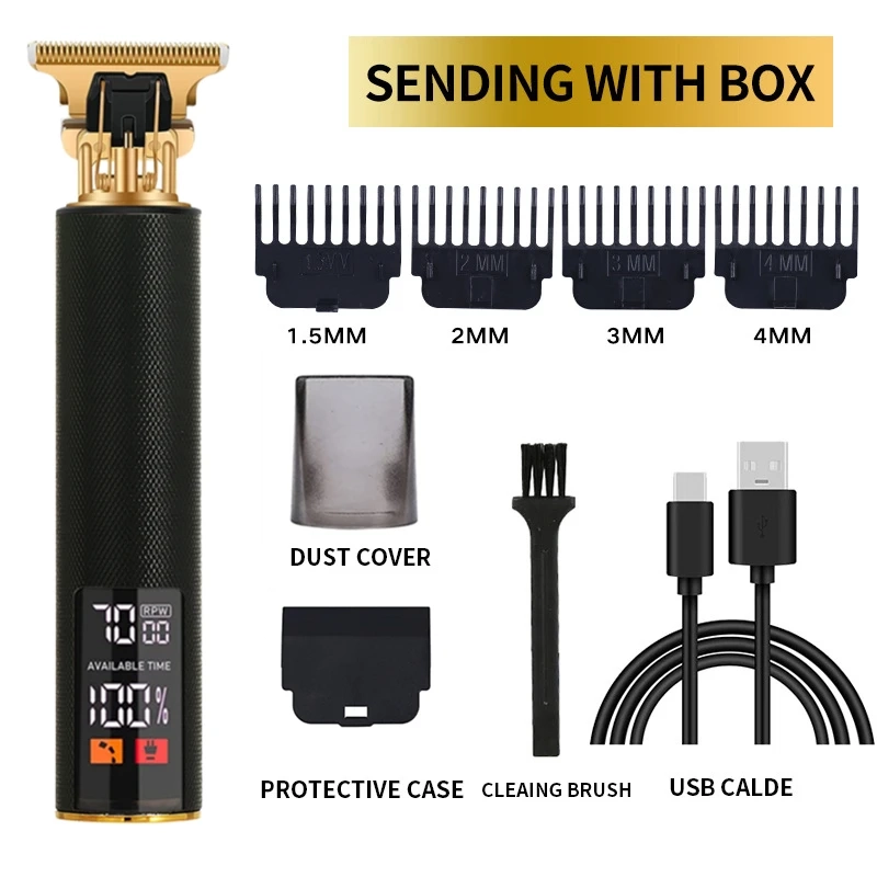 Триммер для стрижки волос Дисплей Черный Триммер для стрижки волос Дисплей Черный