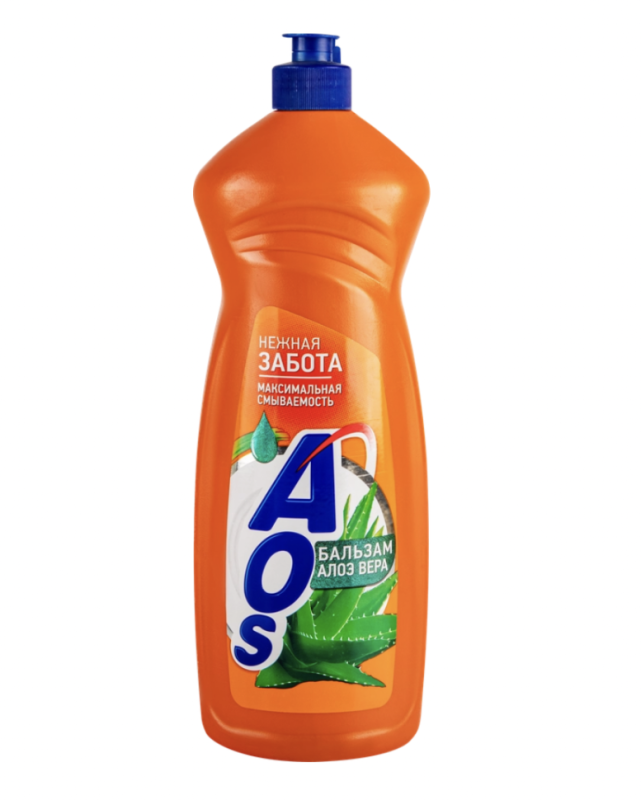Жидкое средство для посуды AOS Алоэ вера, 900г Жидкое средство для посуды AOS Алоэ вера, 900г