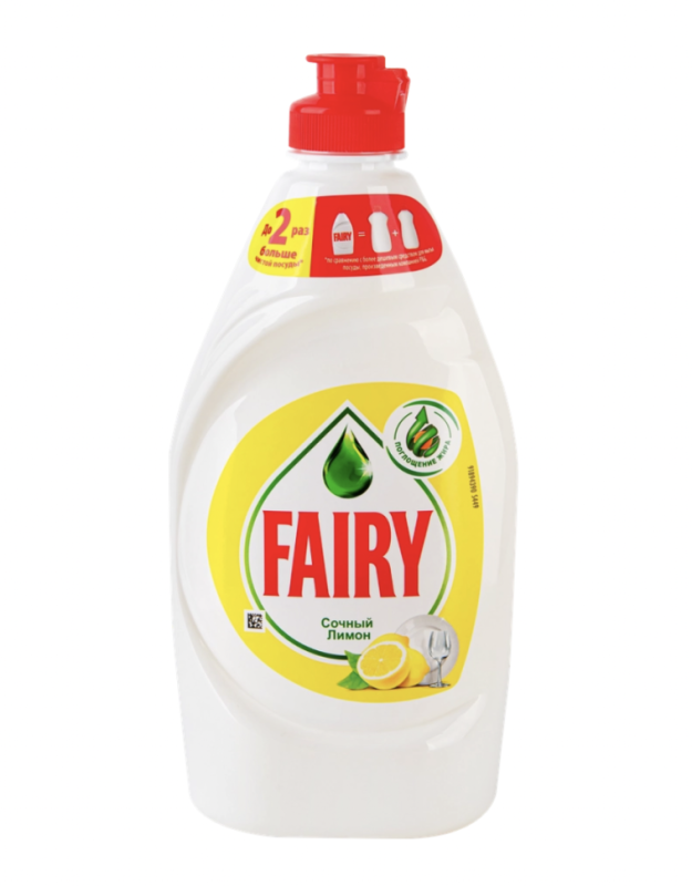 Средство для мытья посуды FAIRY Сочный лимон, 450мл Средство для мытья посуды FAIRY Сочный лимон, 450мл