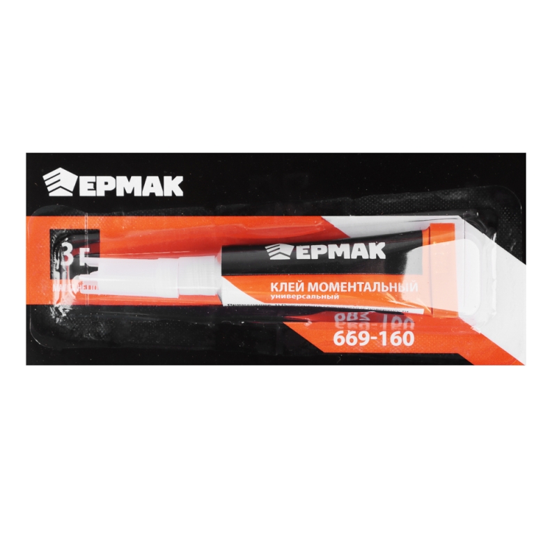 ЕРМАК Клей 3г моментальный универсальный, большая карта, в блистере ЕРМАК Клей 3г моментальный универсальный, большая карта, в блистере