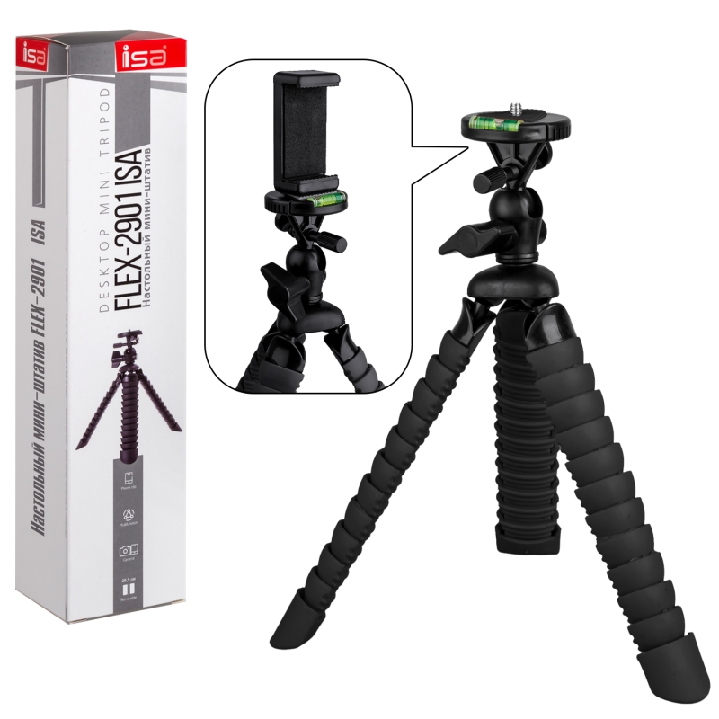 Мини-штатив FLEX-2901 Black ISA Мини-штатив FLEX-2901 Black ISA