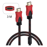 Кабель HDMI 3M 1.4V HDTV красный+черный