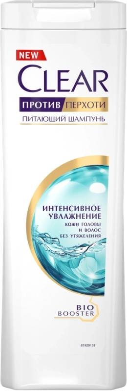 Шампунь против перхоти  "CLEAR"  питающий шампунь,  интенсивное увлажнение