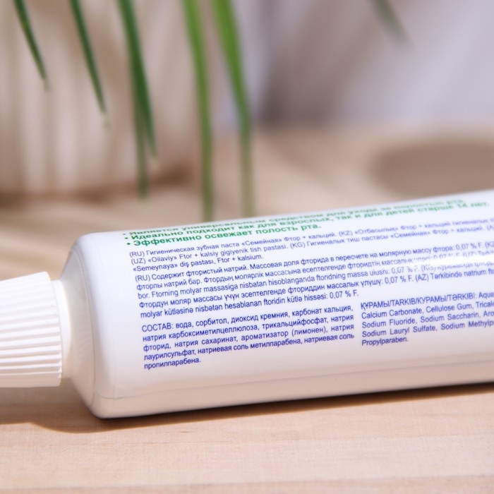 Зубная паста  Зубная паста "Весна", фтор + кальций, для всей семьи, 90 г