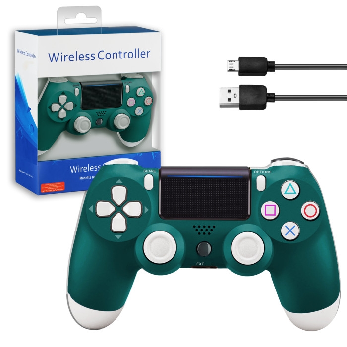 Джойстик беспроводной для PS4 (no logo) Зеленый Джойстик беспроводной для PS4 (no logo) Зеленый