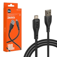 Кабель X5 USB на MicroUSB 1m 2A ISA черный