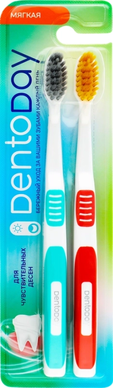 Зубная щетка DENTODAY мягкая, 2шт