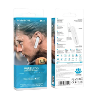 Гарнитура Bluetooth BC36 BOROFONE белая