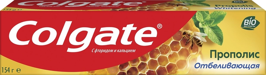 Зубная паста COLGATE Прополис отбеливающая с натуральными ингредиентами для бережного отбеливания зубов и сохранения здоровья десен Зубная паста COLGATE Прополис отбеливающая с натуральными ингредиентами для бережного отбеливания зубов и сохранения здоровья десен