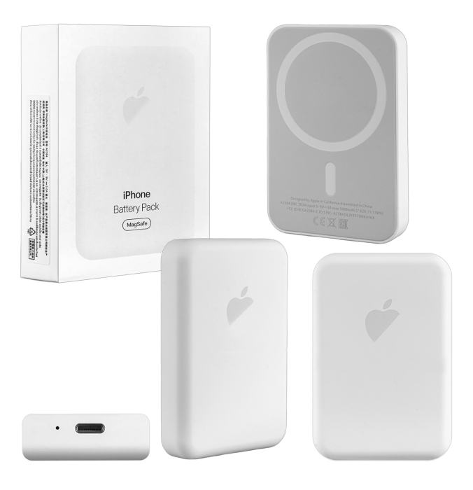 Беспроводное зарядное устройство Magsafe магнитное 5000mA белый (Logo) Беспроводное зарядное устройство Magsafe магнитное 5000mA белый (Logo)