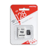 Micro SD 128GB Smart Buy class 10 с адаптером SD