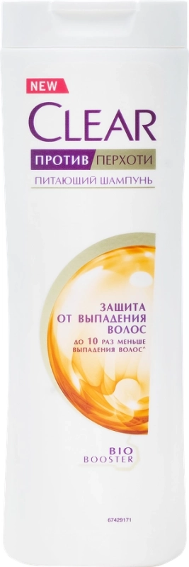 Шампунь против перхоти  "CLEAR"  питающий шампунь, защита от выпадения волос  200 мл