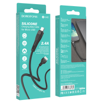 Кабель BX46 USB Micro USB 1M 2.4A Borofone черный