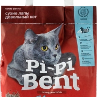 Наполнитель бентонитовый для кошачьего туалета PI-PI-BENT комкующийся, 5кг