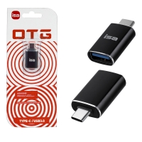 Переходник OTG USB 3.0 на TYPE-C G-01 ISA черный