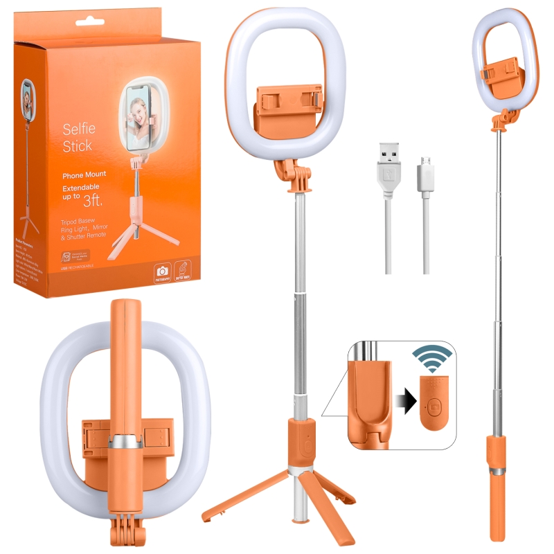 Селфи кольцо R10 оранжевый Селфи кольцо R10 оранжевый