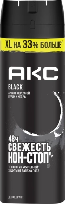 Дезодорант-спрей мужской AXE Блэк, 200мл Дезодорант-спрей мужской AXE Блэк, 200мл