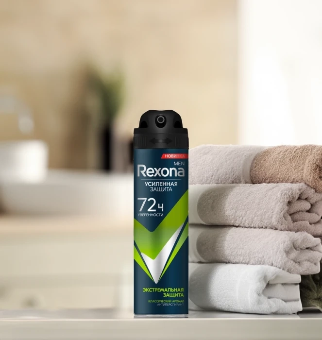 Антиперспирант-спрей мужской REXONA Men Экстремальная защита, классический аромат, 150мл Антиперспирант-спрей мужской REXONA Men Экстремальная защита, классический аромат, 150мл