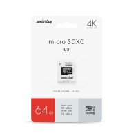 Карта памяти micro SDXC Smartbuy 64GB Class10