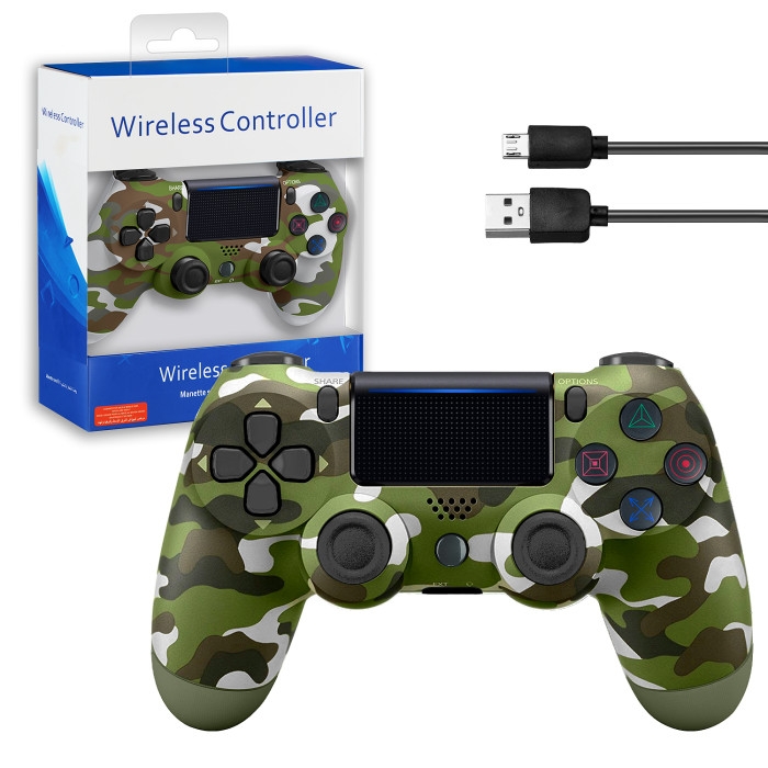 Джойстик беспроводной для PS4 (no logo) Хаки Джойстик беспроводной для PS4 (no logo) Хаки