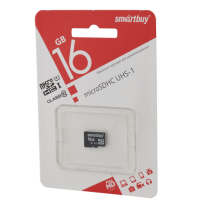 Карта памяти micro SDHC 16GB Сlass 10 UHS-I (без адаптеров)