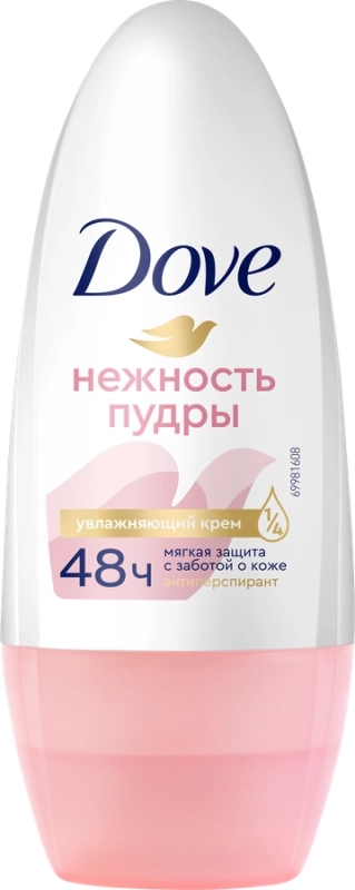 Дезодорант-антиперспирант роликовый женский DOVE Нежность пудры Дезодорант-антиперспирант роликовый женский DOVE Нежность пудры