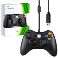 Джойстик XBOX 360 Wired Controller (проводной) черный no logo