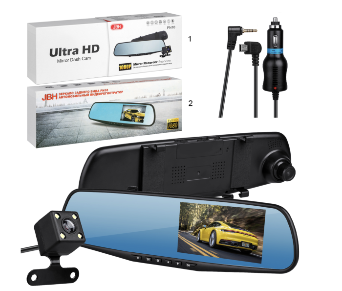 Видеорегистратор 4.3 Видеорегистратор 4.3"2 камера с Режим помощи парковки PN10
