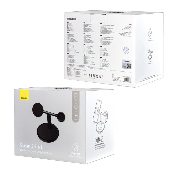 Беспроводное зарядное устройство 3 в 1 подставка Беспроводное зарядное устройство 3 в 1 подставка